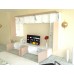 Living Armonia PAL Cappuccino Lucios - Varianta 1 cu sistem "PUSH TO OPEN"